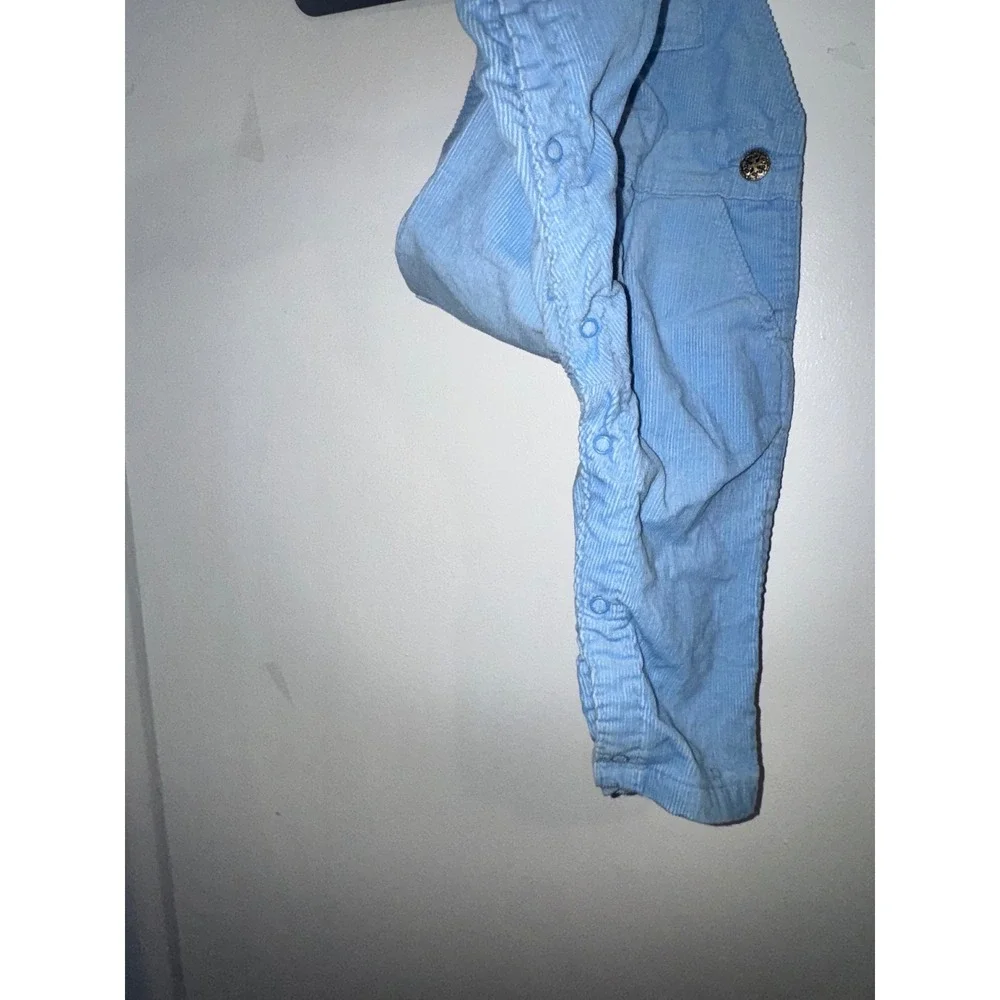 Vintage OshKosh Bgosh Blue Corduroy Overalls 18 Months Vestbak Made in USA
